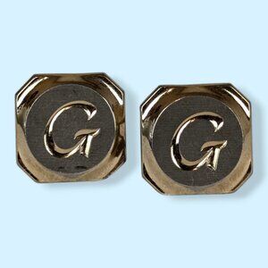 V. Letter "G" Metal Cufflinks